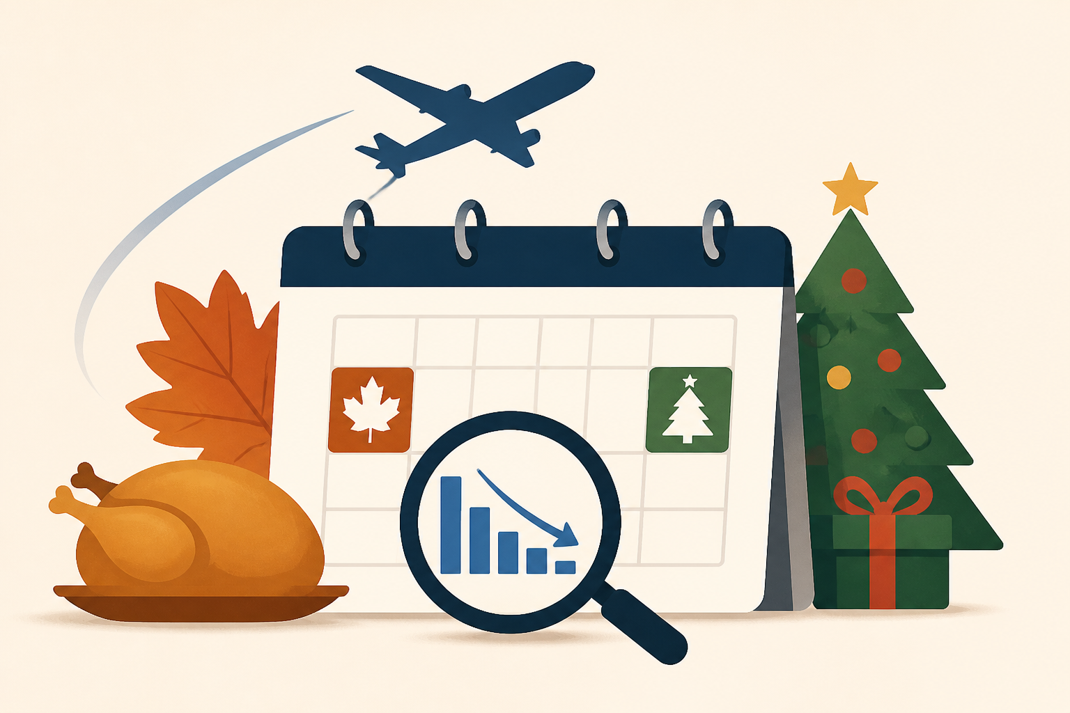 When to book Thanksgiving and Christmas flights for the best deals, according to Google