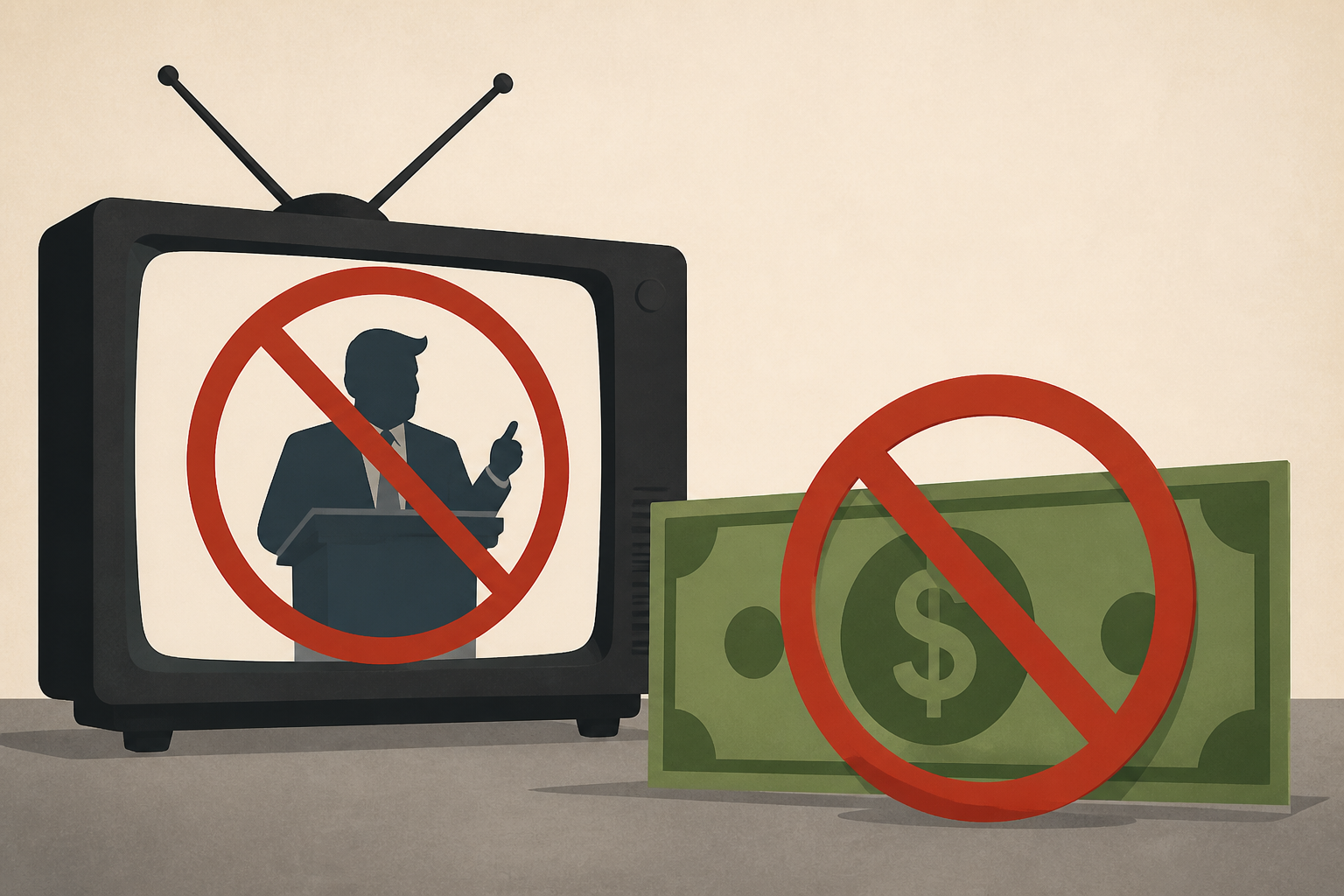 Trump says taxpayers’ dollars will no longer be used for TV ads promoting him