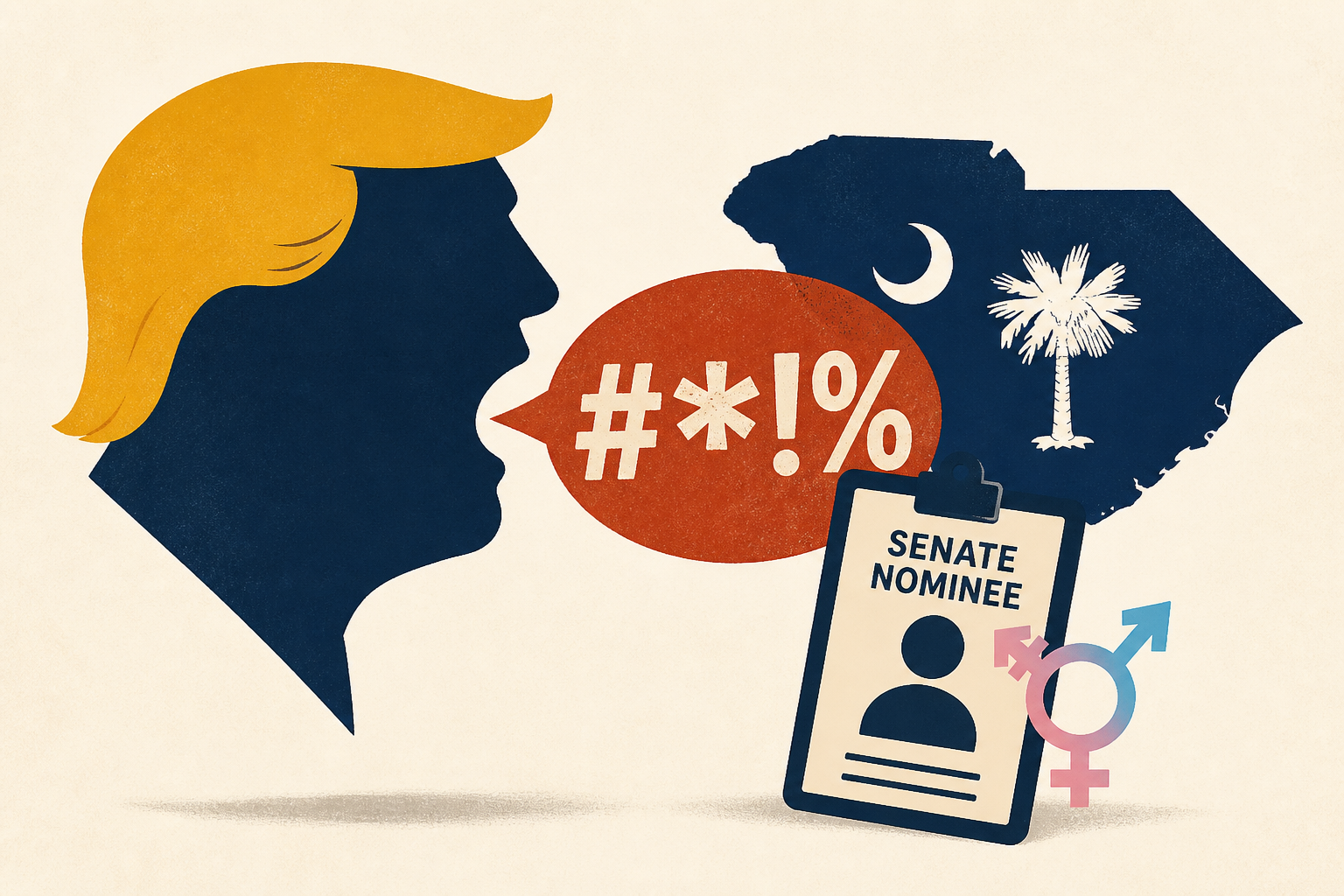 Trump uses anti-transgender slur to attack South Carolina Senate nominee