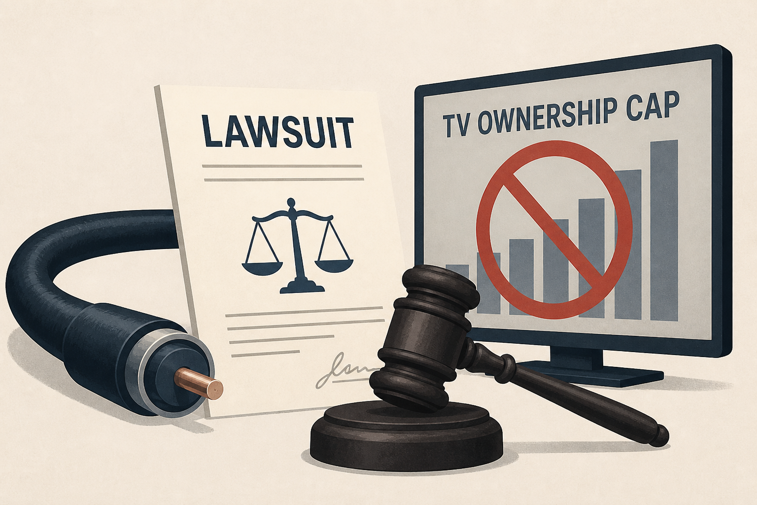 Cable lobby to sue Trump FCC over repeal of national TV ownership cap