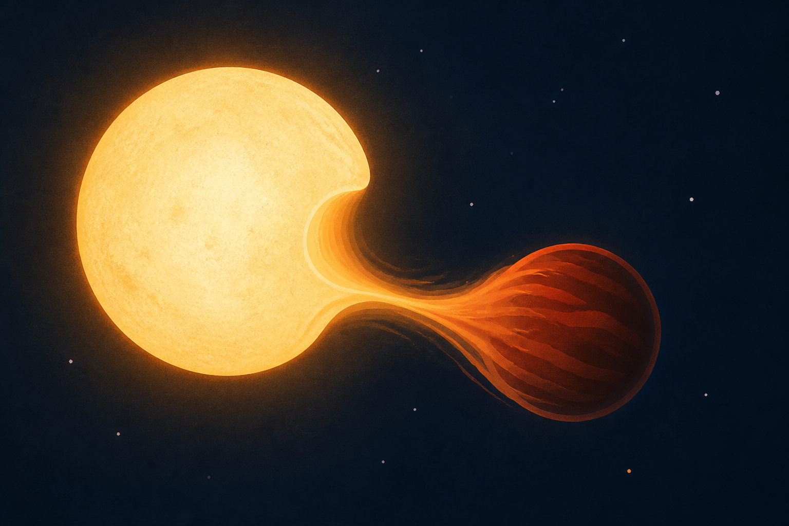Astronomers catch a star slowly snacking on a brown dwarf, 300 light years away