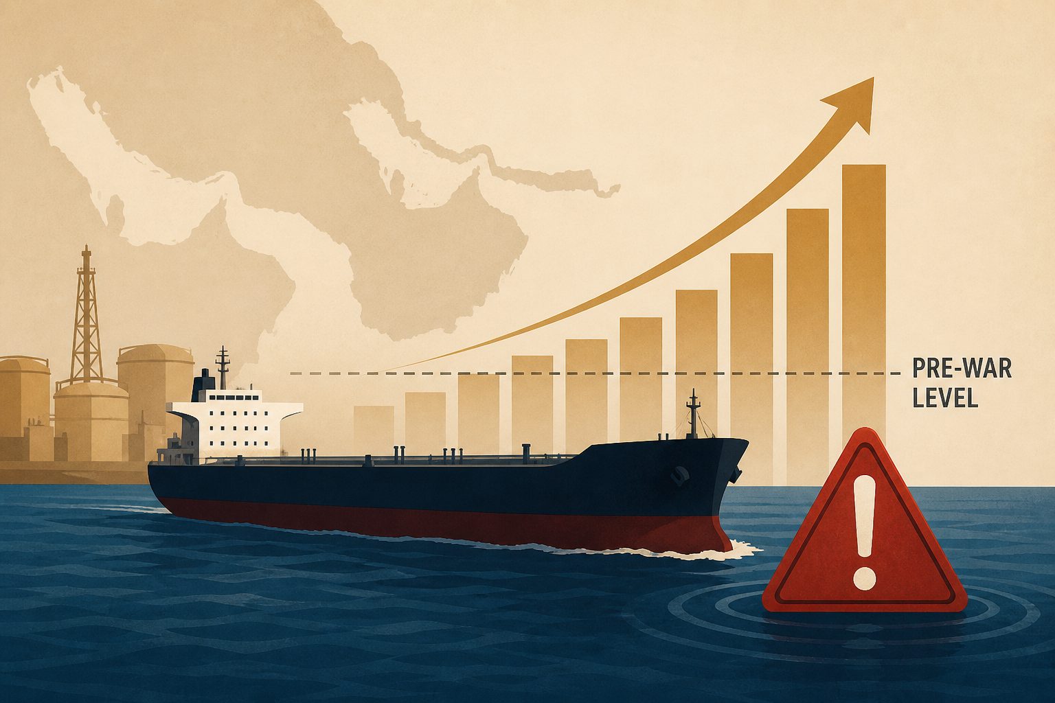 Gulf oil exports exceeded pre-war levels as ships face threats