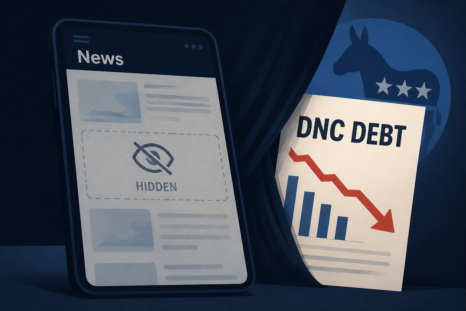 Apple News hid stories about the DNC's massive debt ahead of the midterms, watchdog alleges