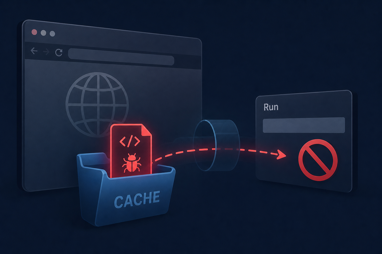 ClickFix Smuggles Payloads Through Browser Cache to Bypass Windows Run Limits