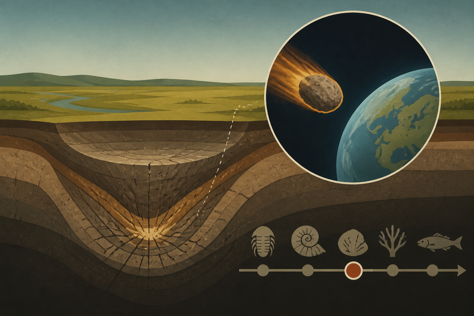 A hidden asteroid crater under Oklahoma could be connected to one of Earth's major mass extinctions
