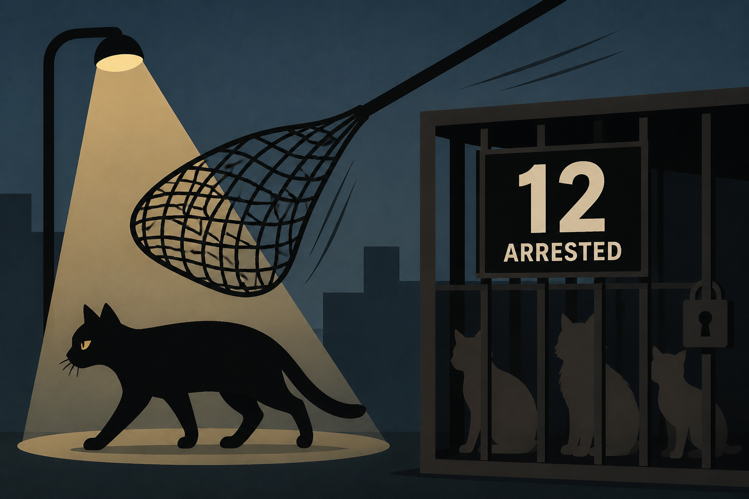 12 arrested in Vietnam for snatching cats off streets at night for meat