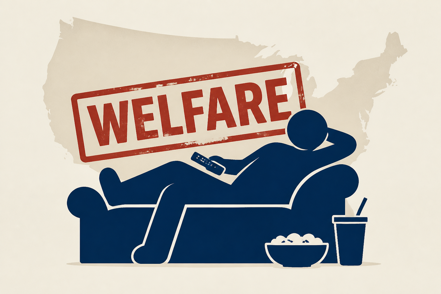 Campaign ad showing lazy welfare recipient as White sparks conservative backlash