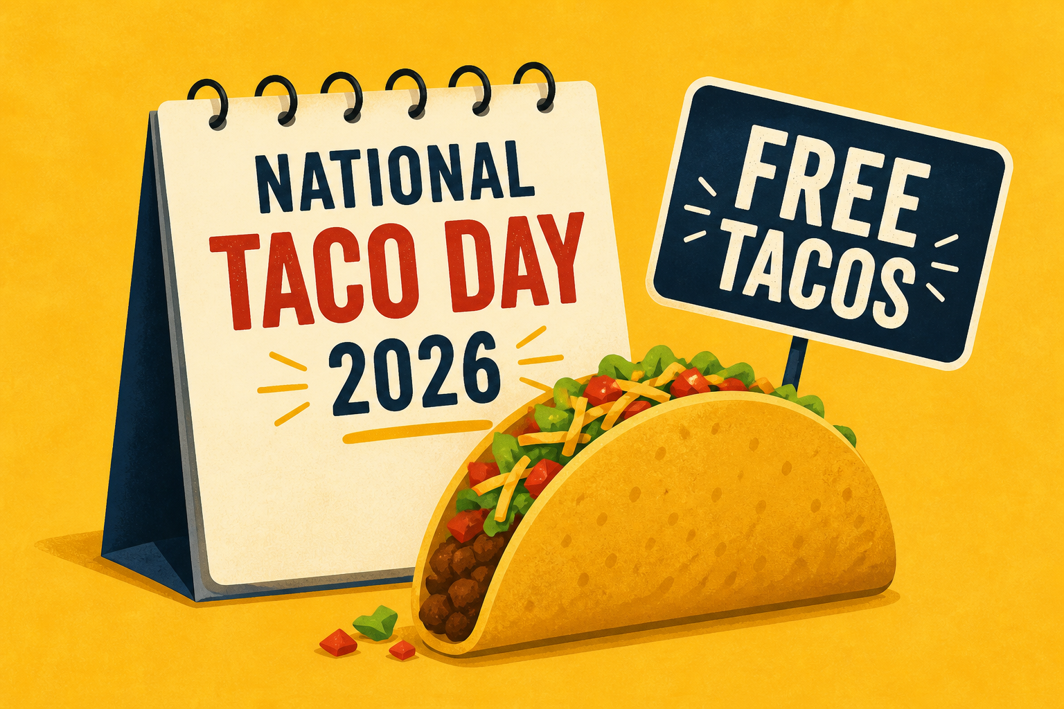 National Taco Day 2026 is here. Where to get free tacos and more