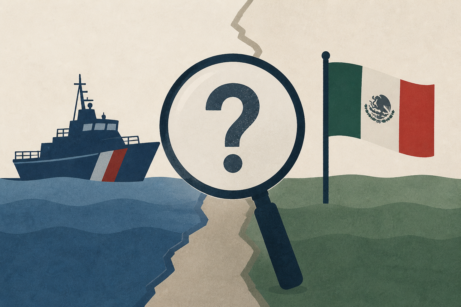 U.S. says Coast Guard came under fire near the border. Mexico wants evidence.