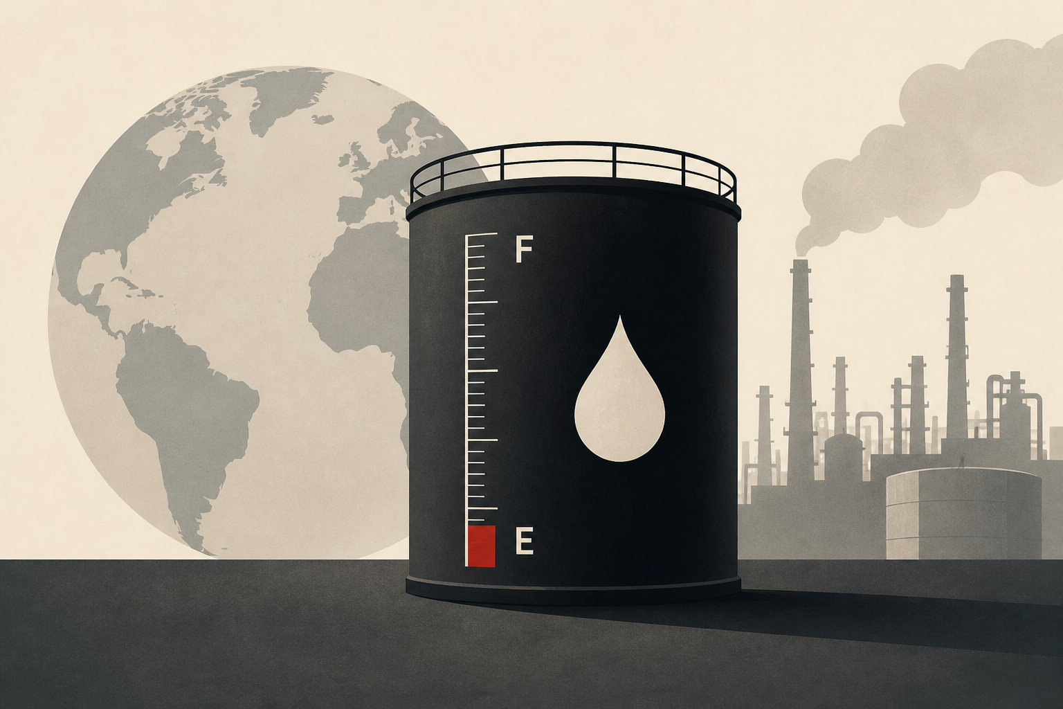 The world has nearly burned through its oil stockpile buffer, executives say
