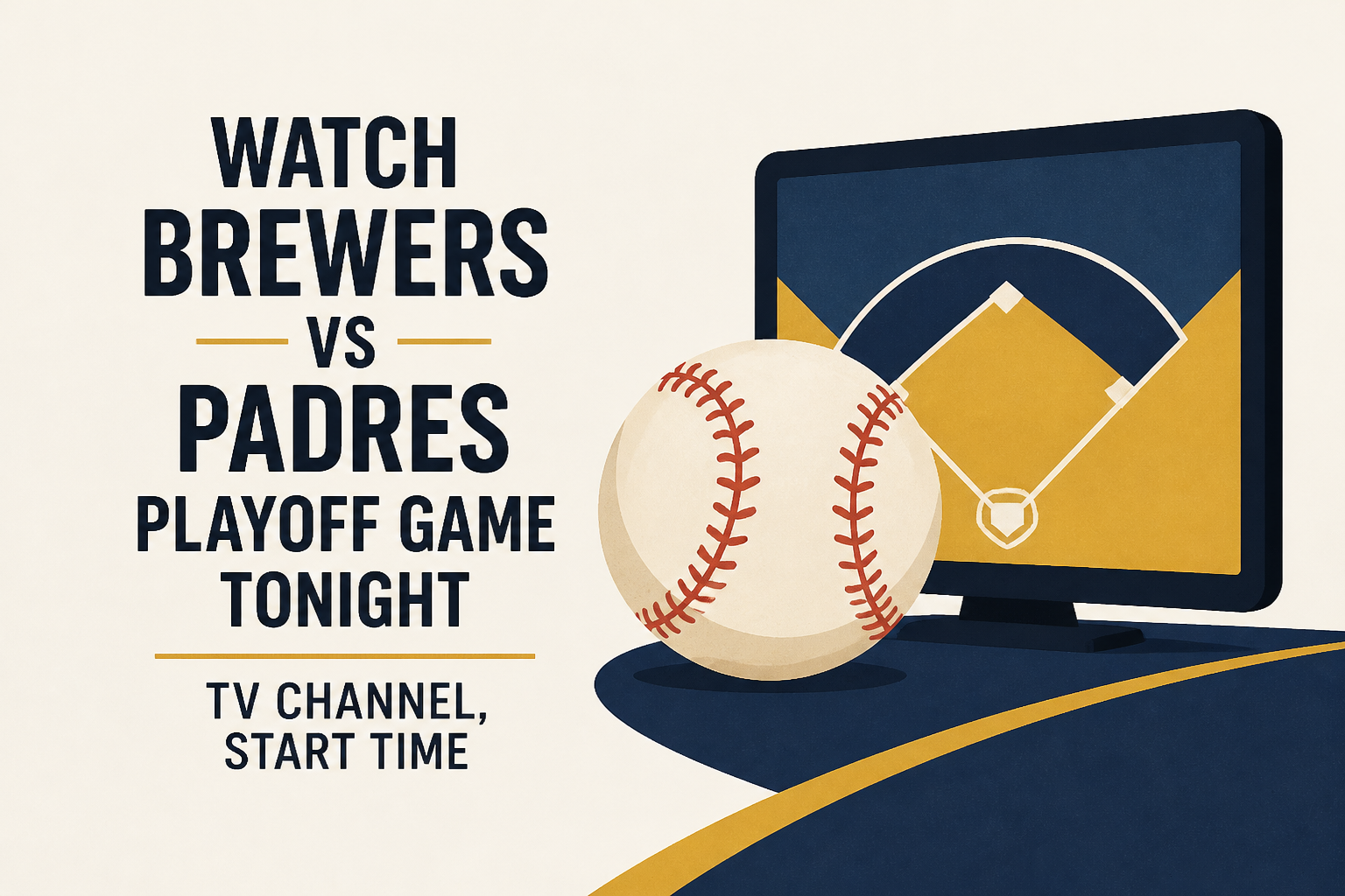 Watch Brewers vs Padres playoff game tonight, TV channel, start time