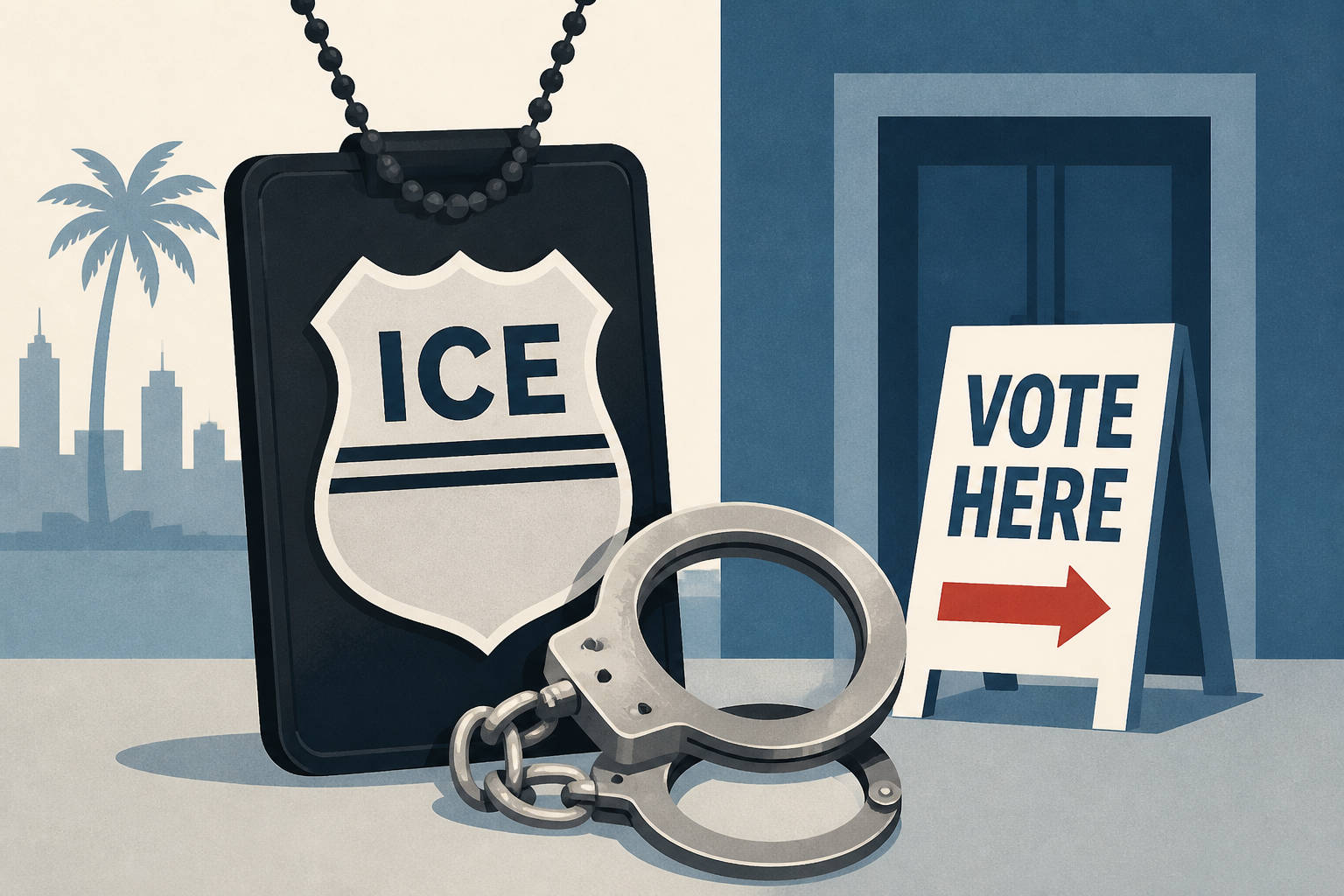 Man arrested after posing as ICE agent at Miami polling site: Investigators
