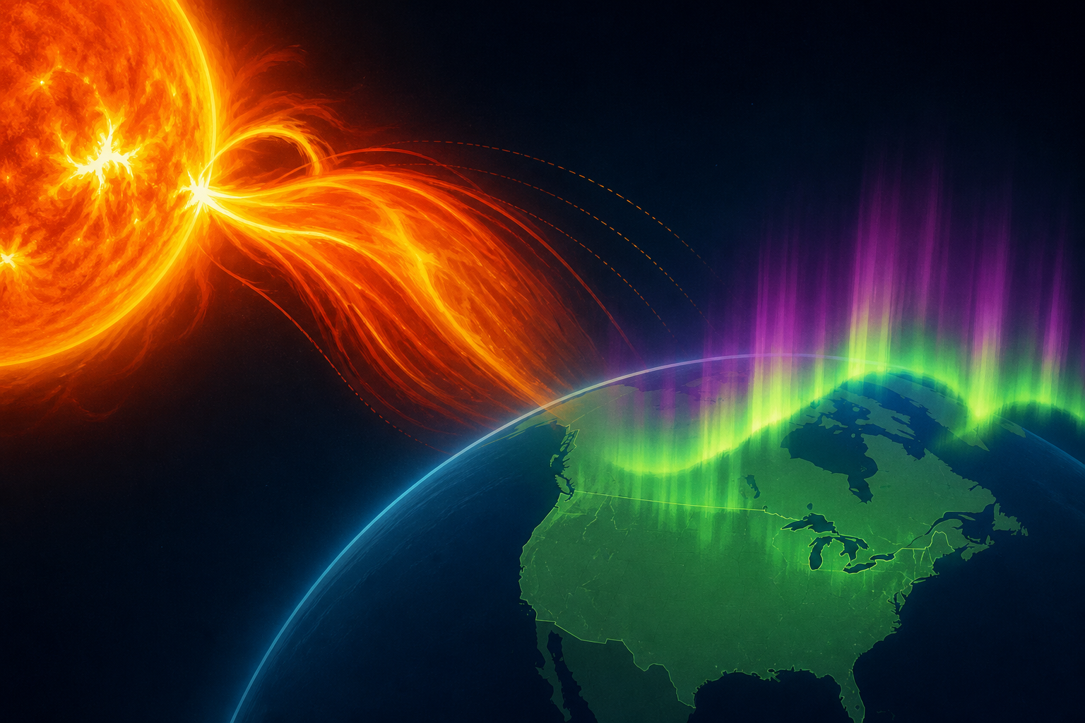 Powerful solar eruption is heading for Earth and could supercharge the northern lights over the US this week