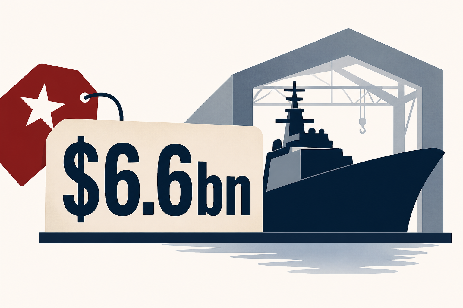 Trump announces $6.6bn defense shipyard owned by top Republican donor’s firm