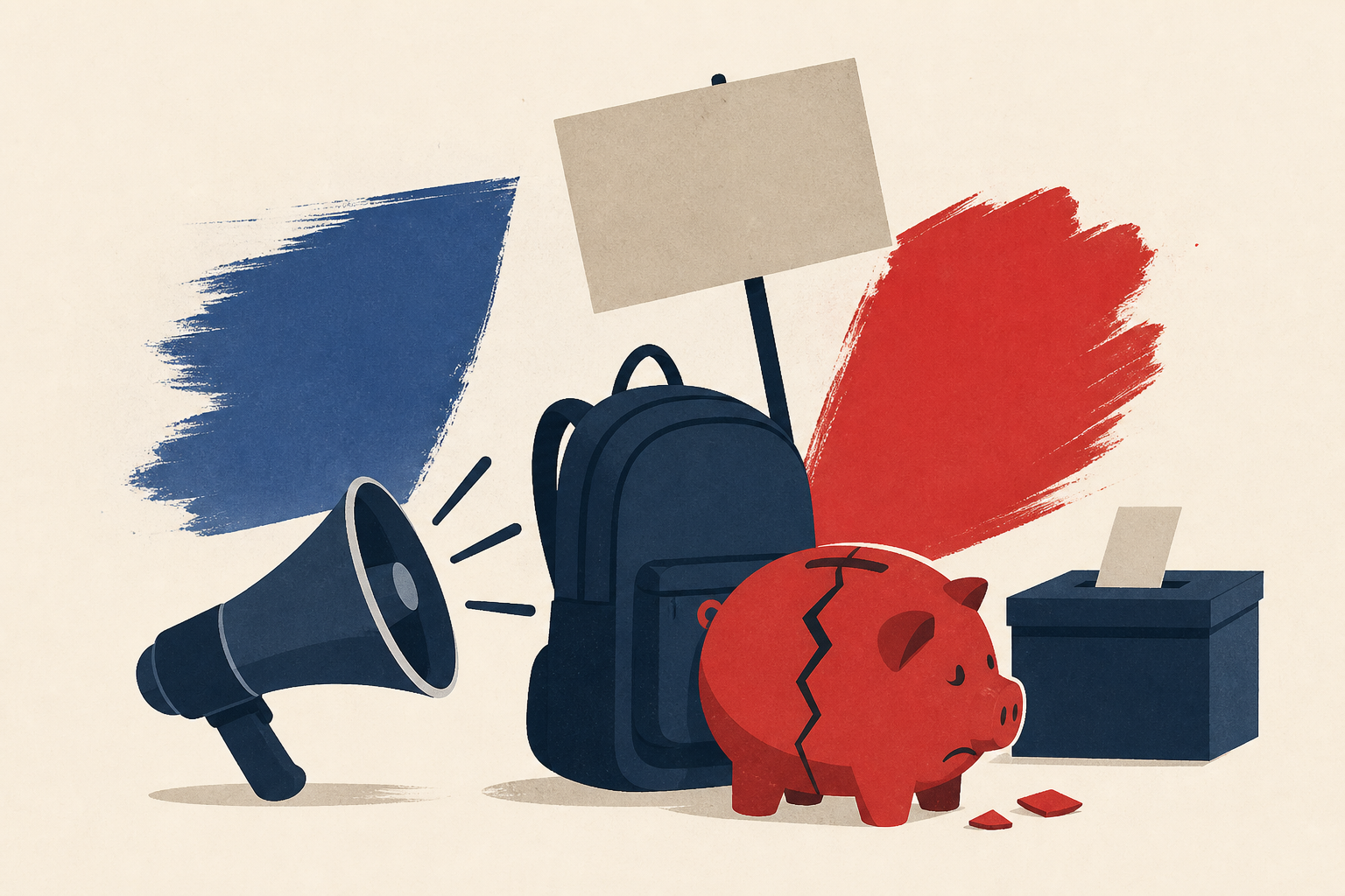 France Student Protests Escalate Amid Fiscal Crisis and an Election