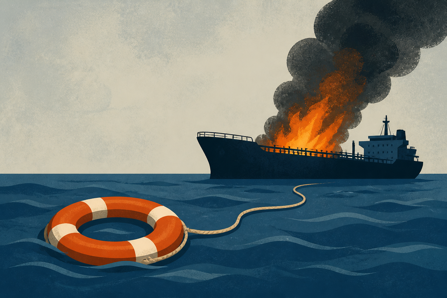 Russia says tanker crew rescued in Black Sea after attack set ship ablaze
