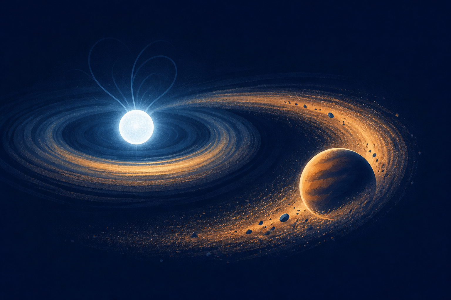 Dead star likely birthed a new planet, in astronomical first