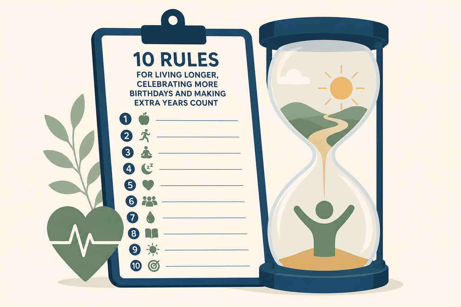 Doctor's 10 rules for living longer, celebrating more birthdays and making extra years count