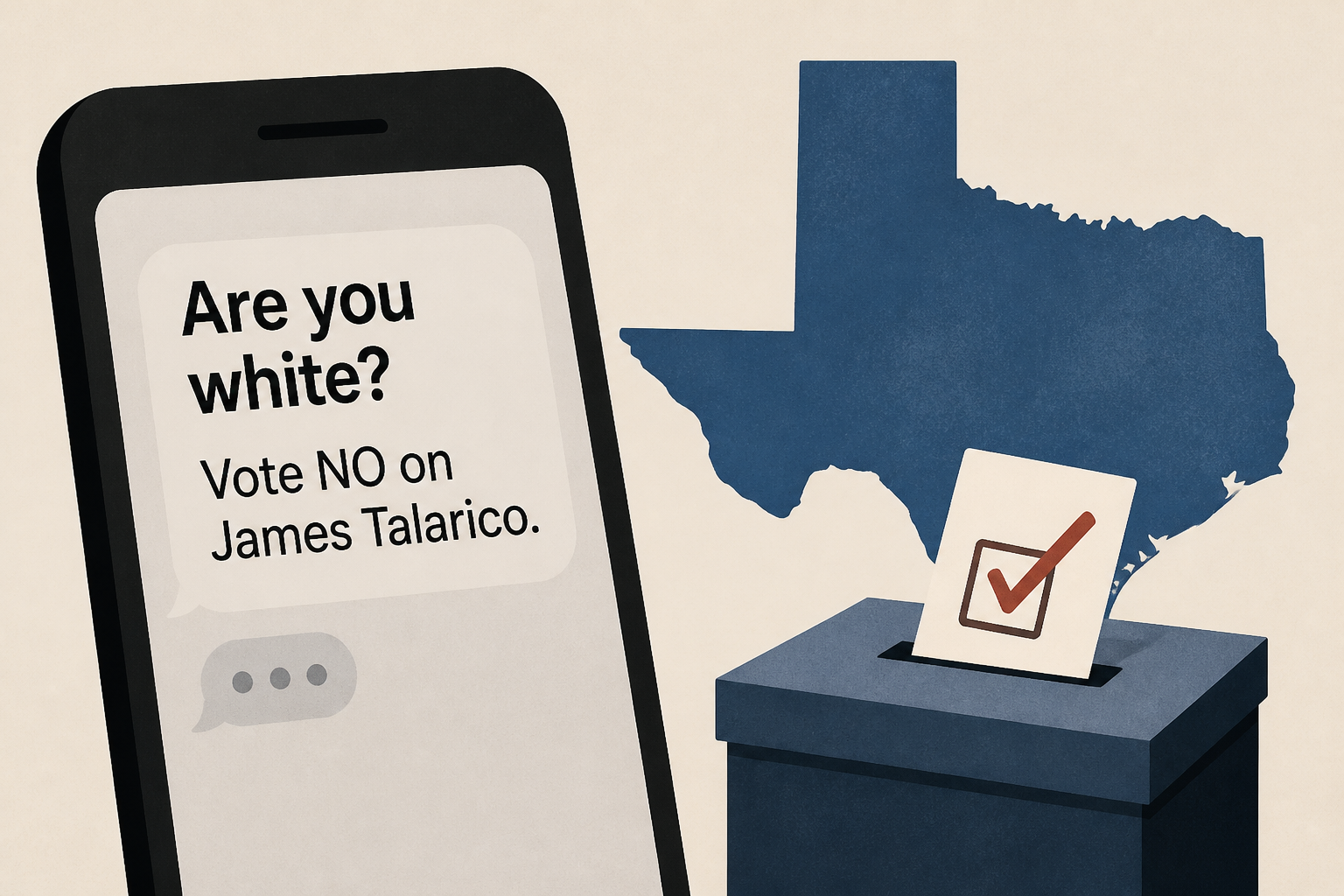 Texas voters get ‘Are you white?’ political texts targeting James Talarico