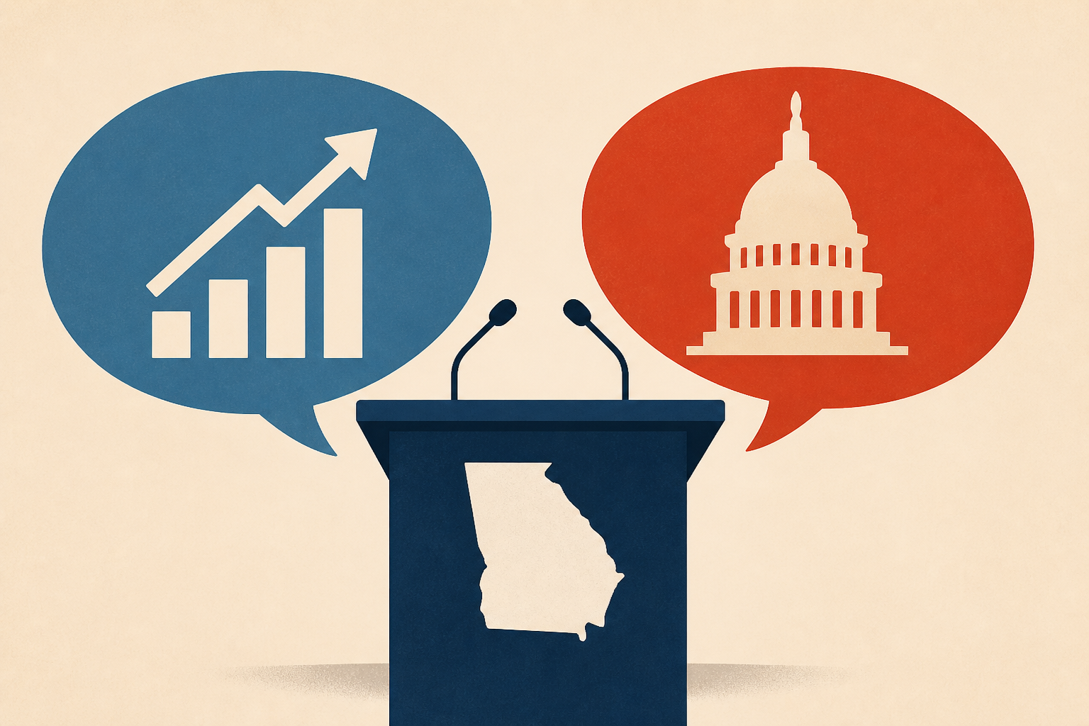Georgia governor candidates spar over the economy and Trump in lone debate