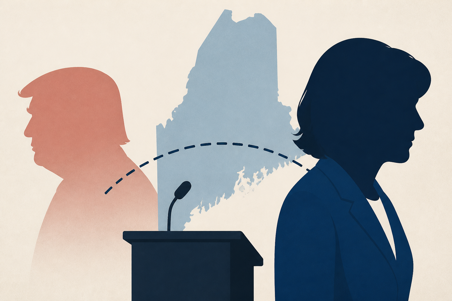 ‘Not exactly his favorite senator’: Susan Collins distances herself from Trump in Maine debate