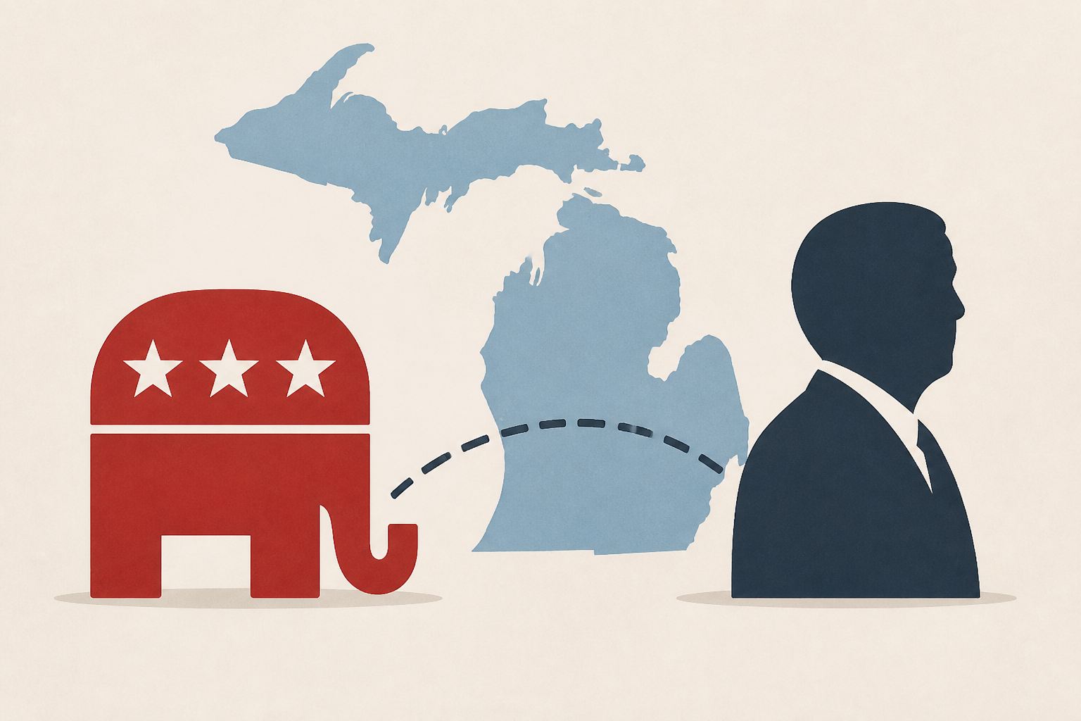 Republican John James seeks some distance from Trump in Michigan governor debate