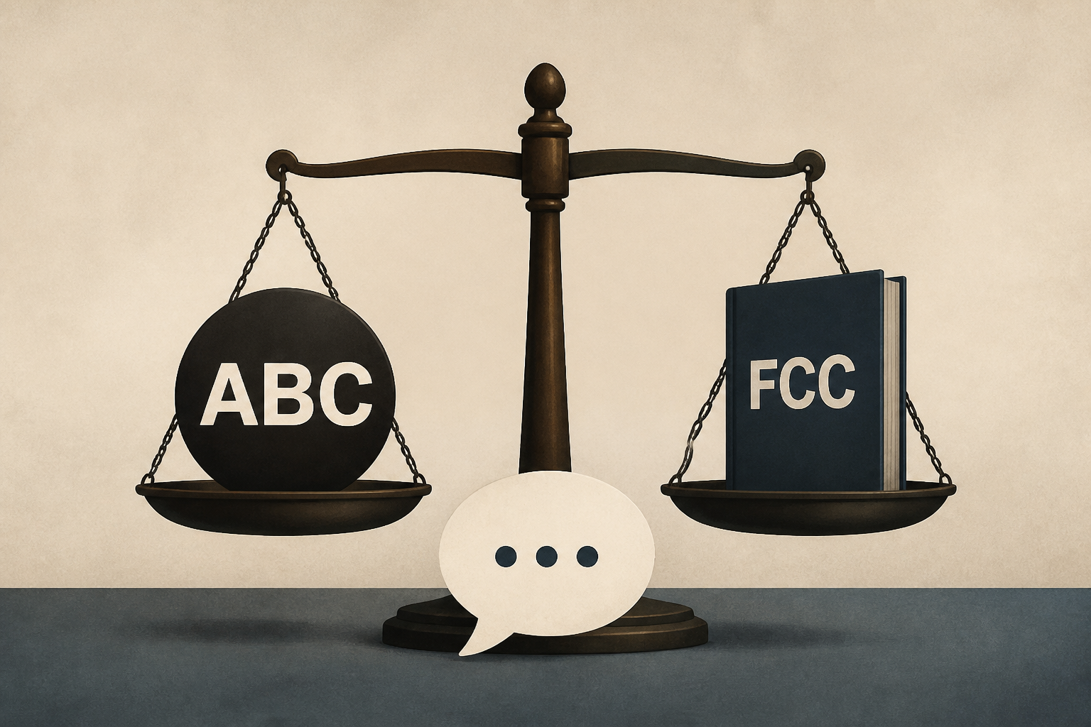 ABC and Trump's FCC battle in federal court over free speech and jurisdiction issues