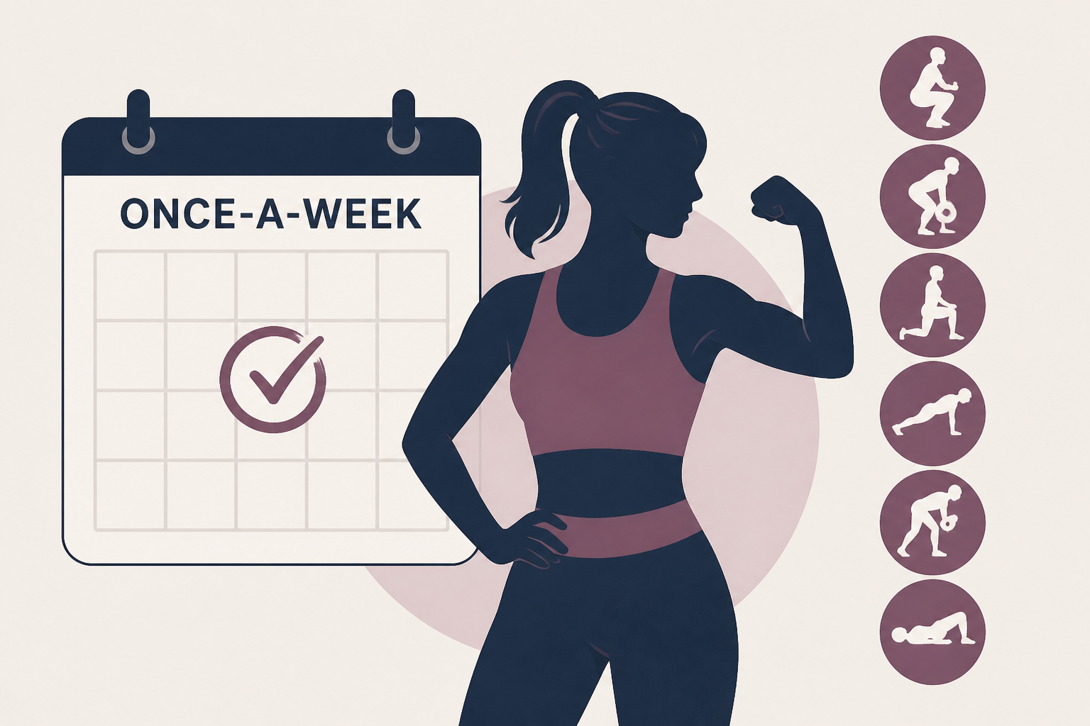 The most effective once-a-week strength workout for busy women - the 6 exercises that matter most
