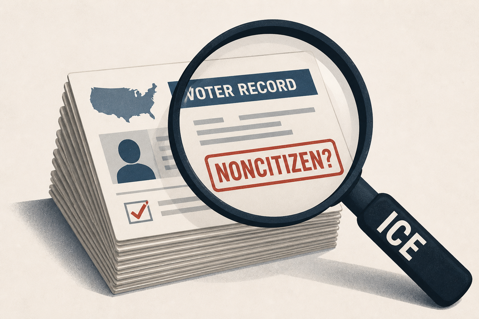 ICE reviewed tens of millions of voter records looking for noncitizen voters, records show