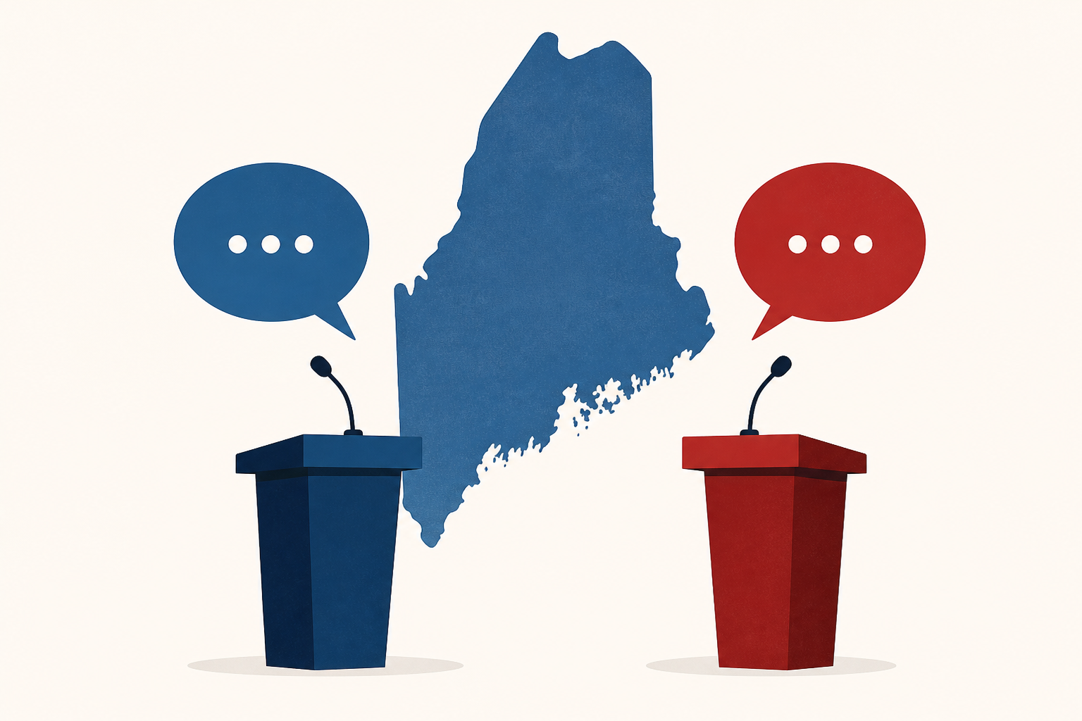 What happened in the first Maine Senate debate between Collins and Jackson
