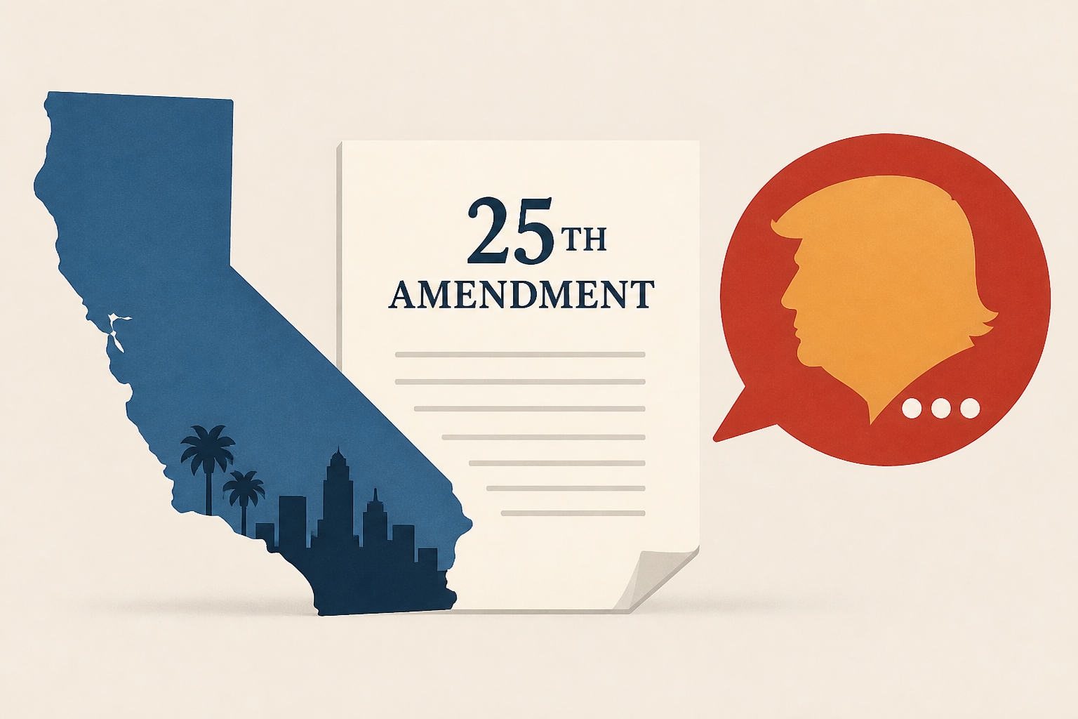 Newsom demands 25th Amendment after Trump's California city remarks