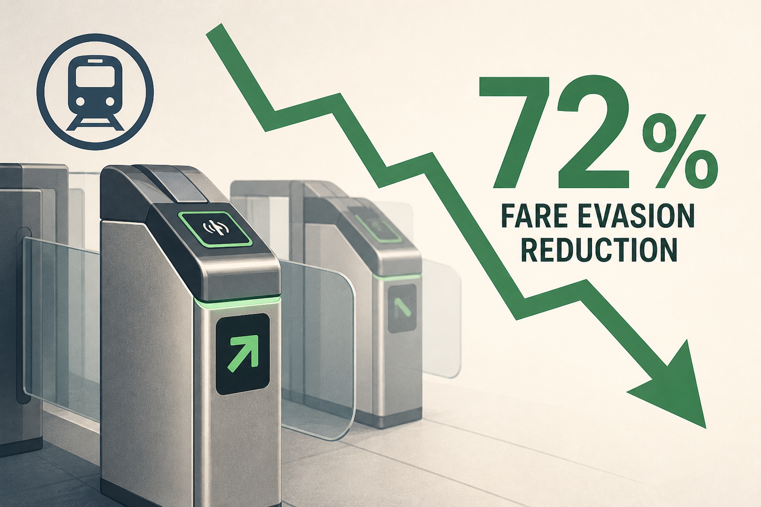 New subway fare gates cut evasion by 72% at some stations