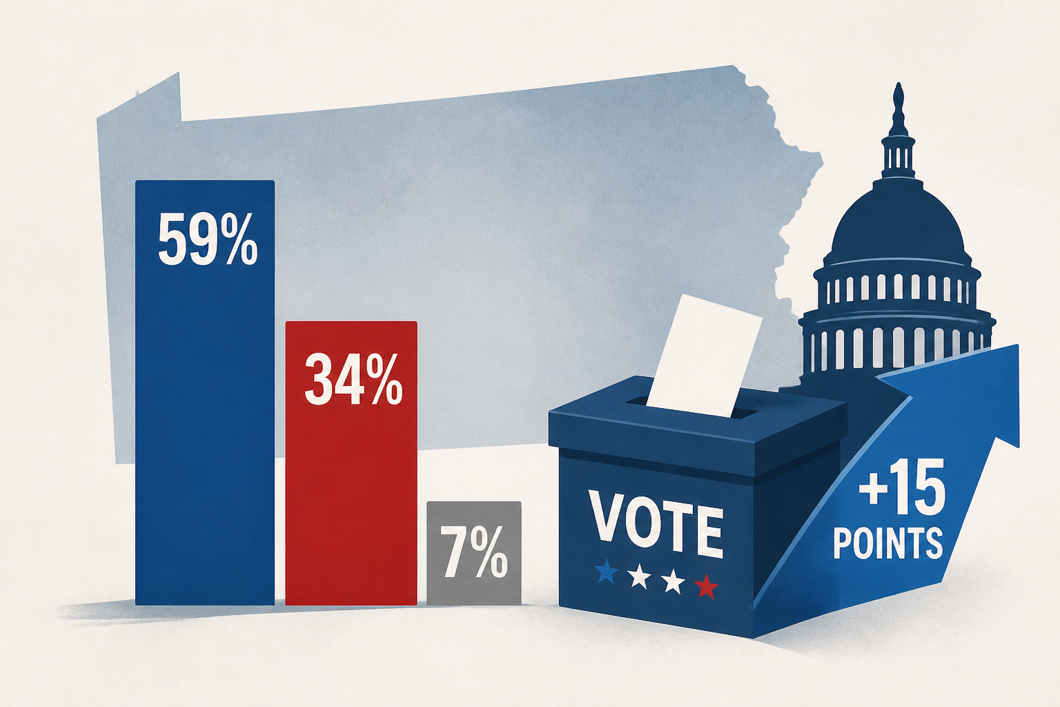 10/7/26 - PA Governor's Race: Shapiro 59%, Garrity 34%, Quinnipiac University Pennsylvania Poll Finds; Voters Favor Dems To Win Control Of U.S. House By 15 Points
