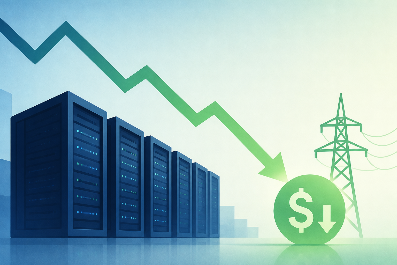 Data Center Proliferation Foretells Rapidly Falling Electricity Prices