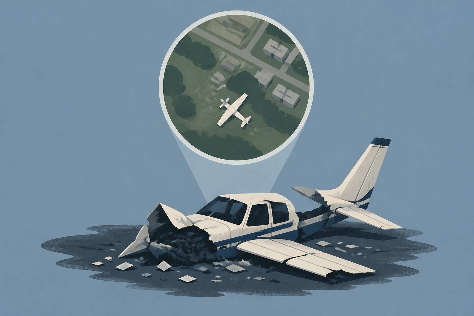 Petaluma plane crash kills 2, aerial views show severe wreckage