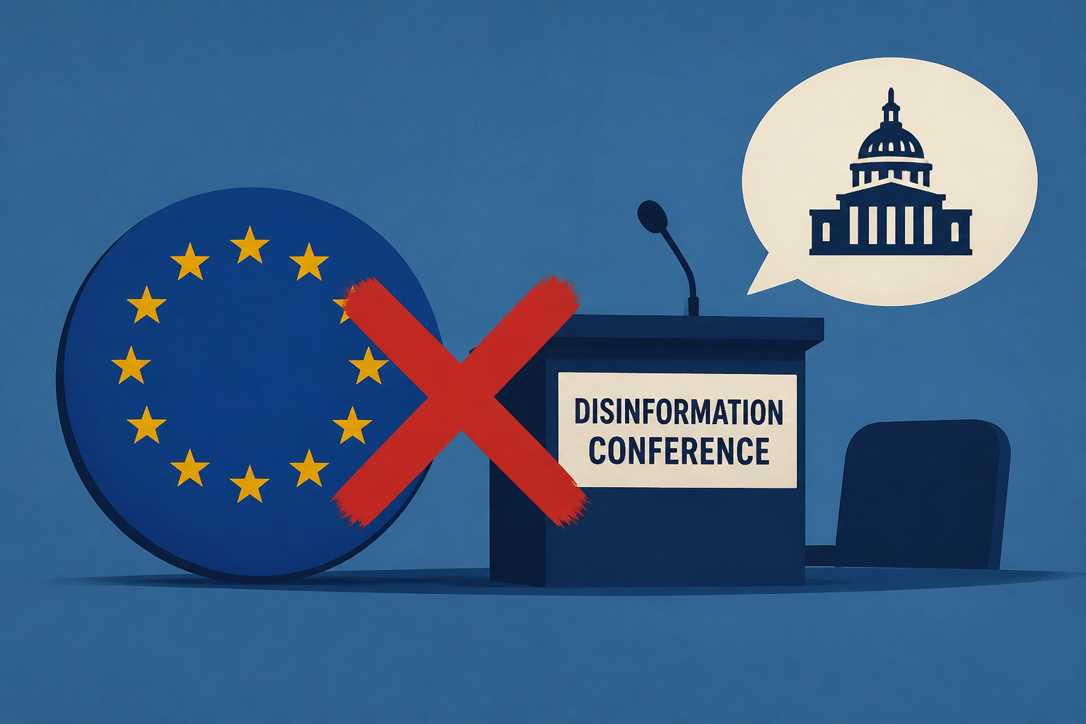 EU drops sponsorship of disinformation conference at Trump officials’ request