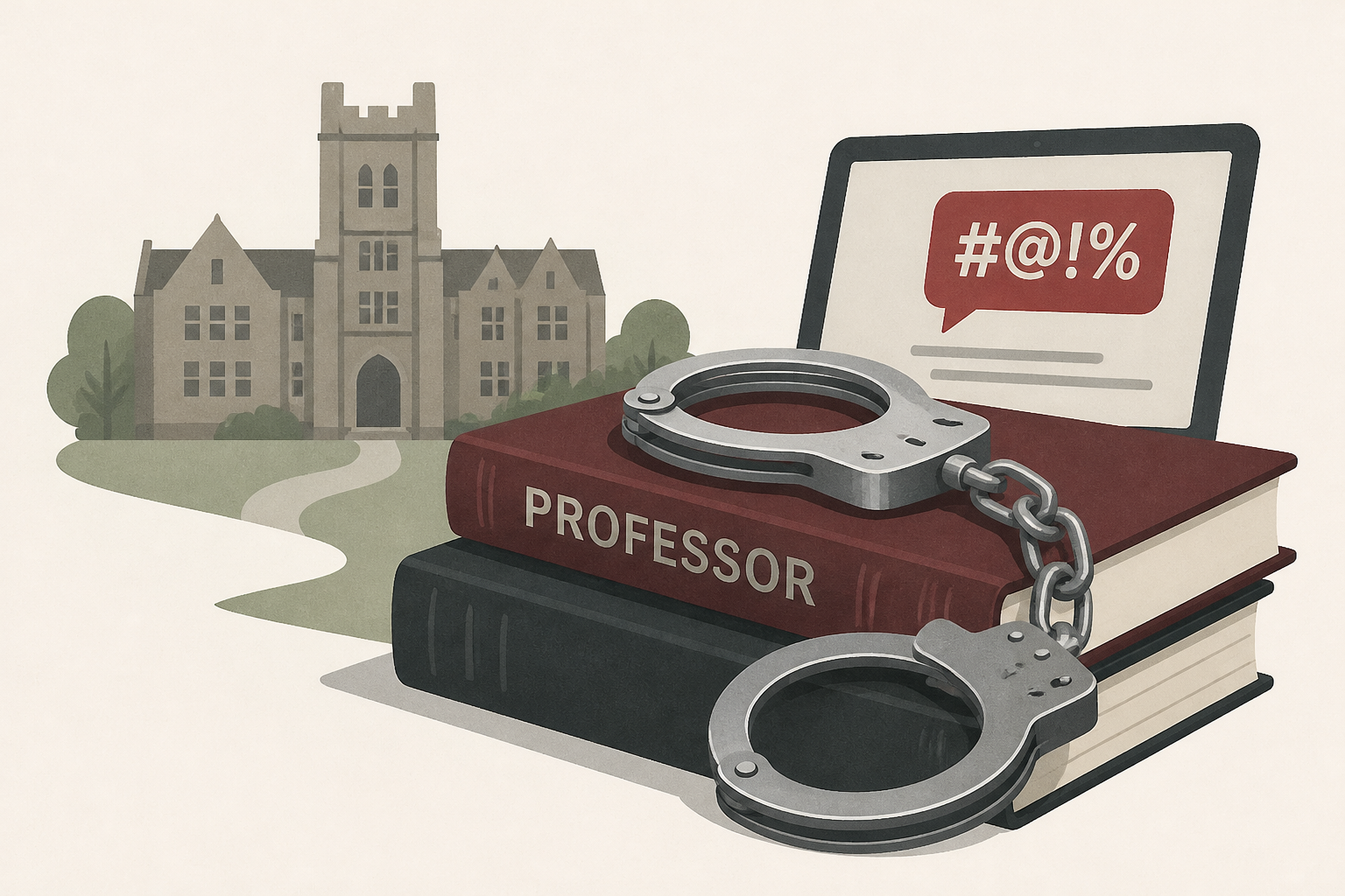 Haverford College professor arrested, charged after online attacks, school president says