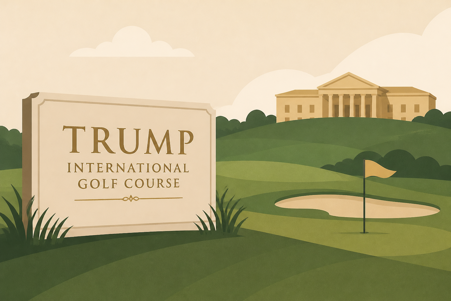 Trump pitches Trump International Golf Course for site of "presidential retreat"