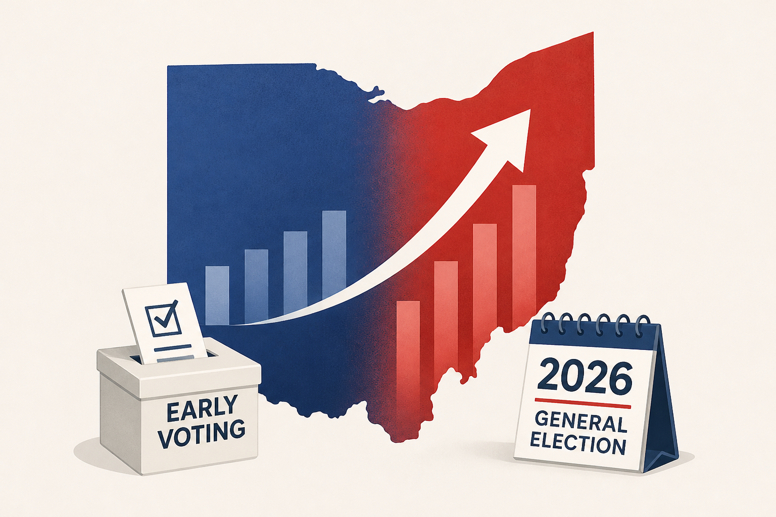 Ohio sees dramatic shift in early-voting patterns ahead of 2026 general election