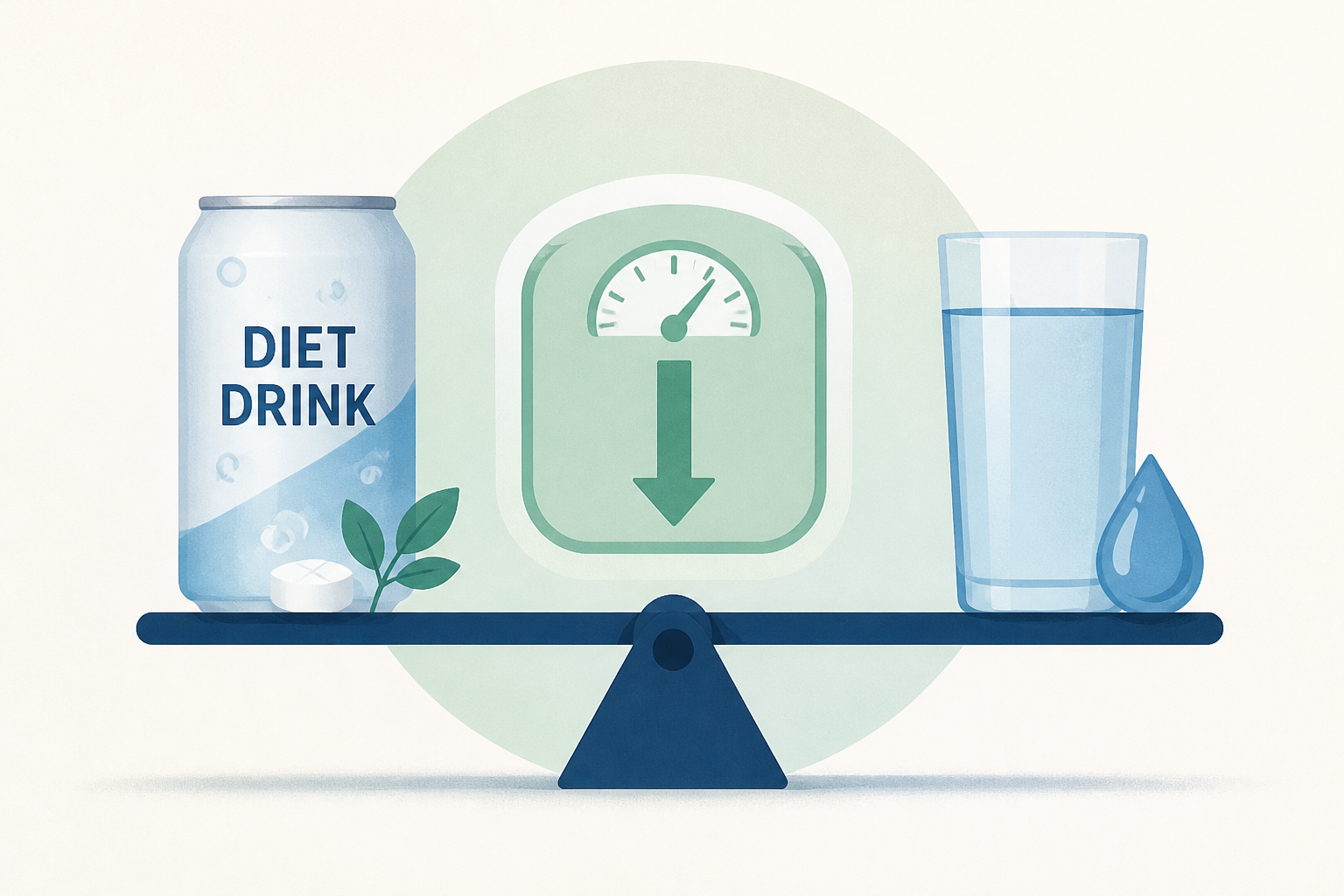 Diet drinks with sugar substitutes as effective as water for weight loss