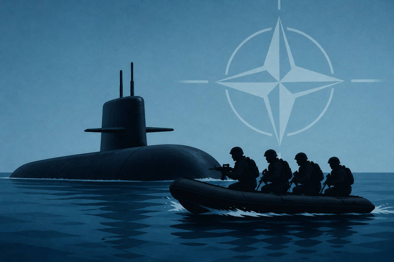 British Commandos Emerge From German Submarine During Major NATO Exercise