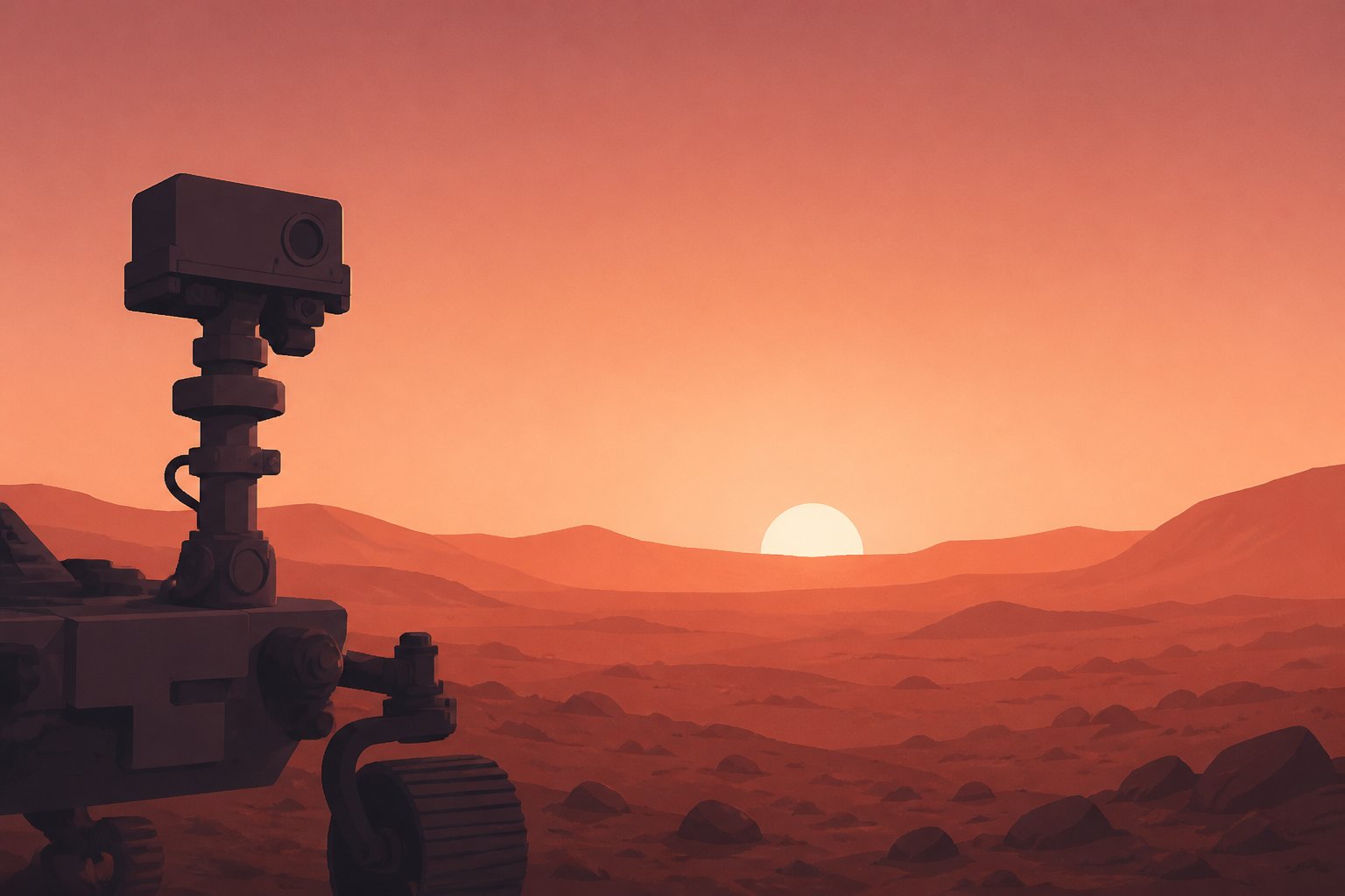 NASA rover takes striking image of dawn's early light on Mars