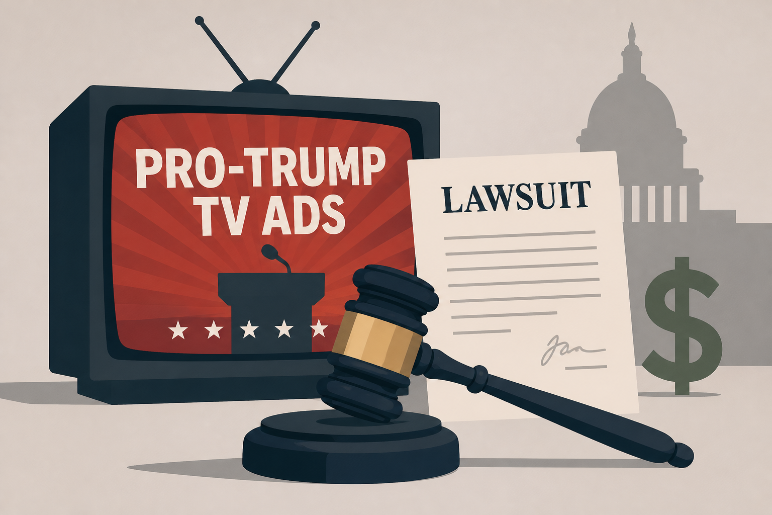 DNC sues administration over taxpayer-funded pro-Trump TV ads