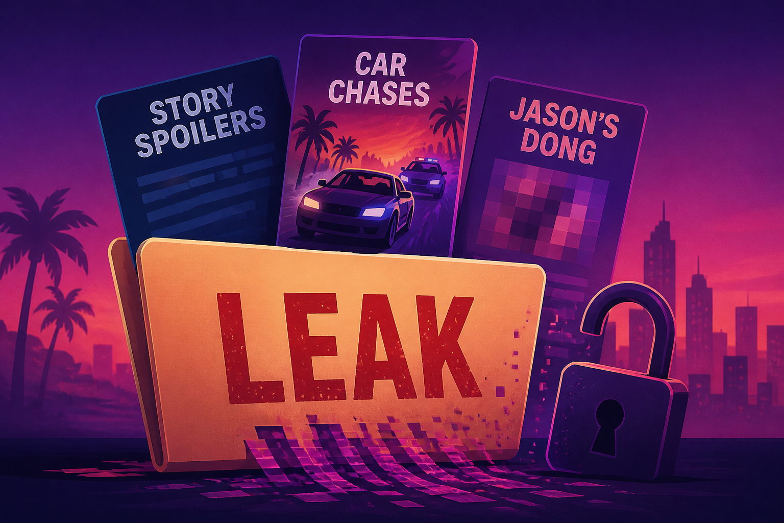 Massive GTA 6 Leak Reveals Story Spoilers, Car Chases, And Jason's Dong