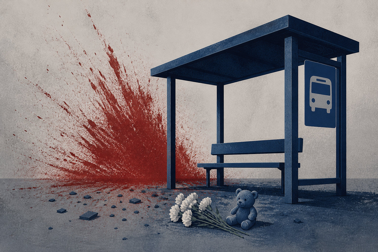 Russian bus stop bombing kills at least 33 in Ukraine