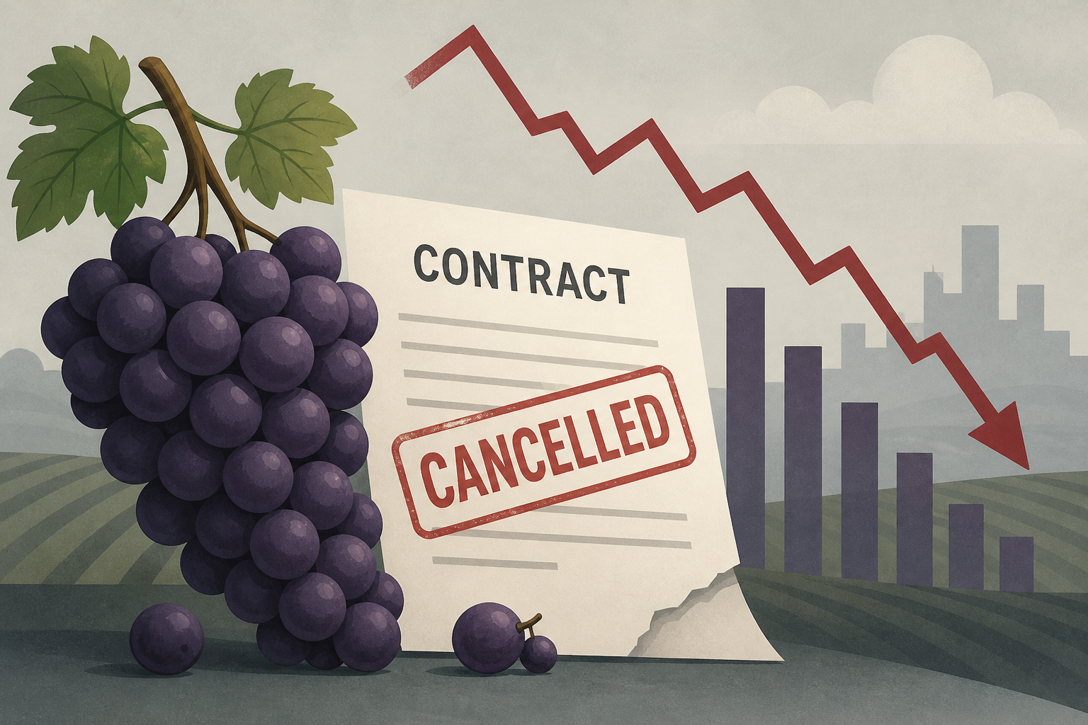 Pennsylvania and New York grape farmers struggle after contract cancellations