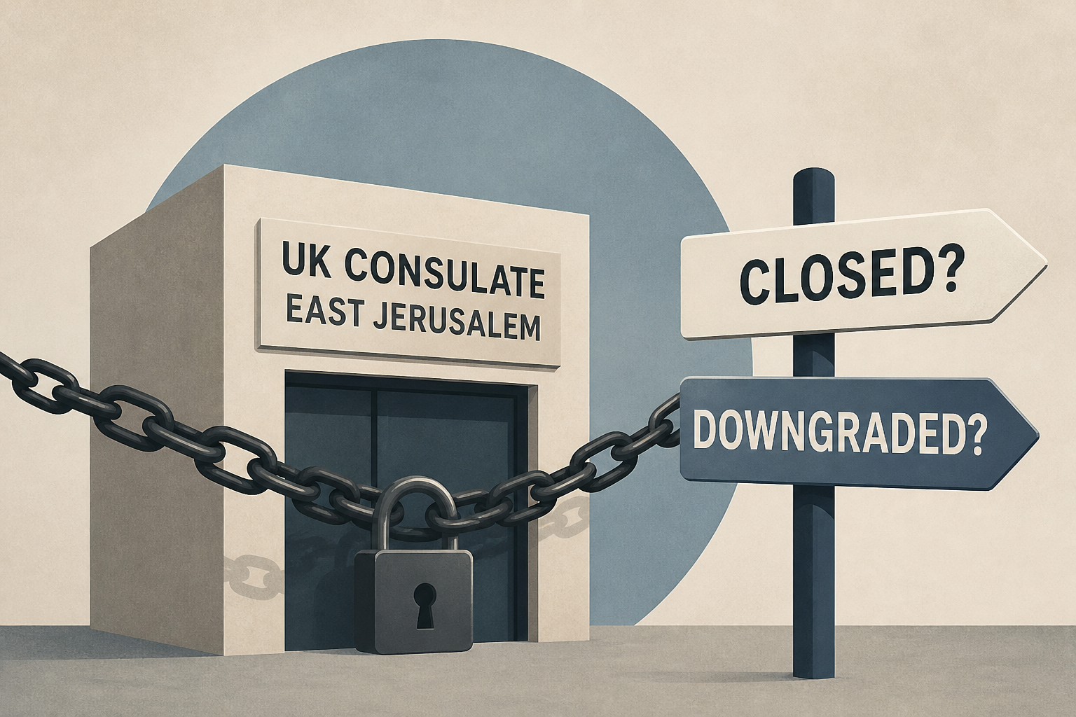 Has Israel shut the UK consulate in East Jerusalem - or downgraded it?