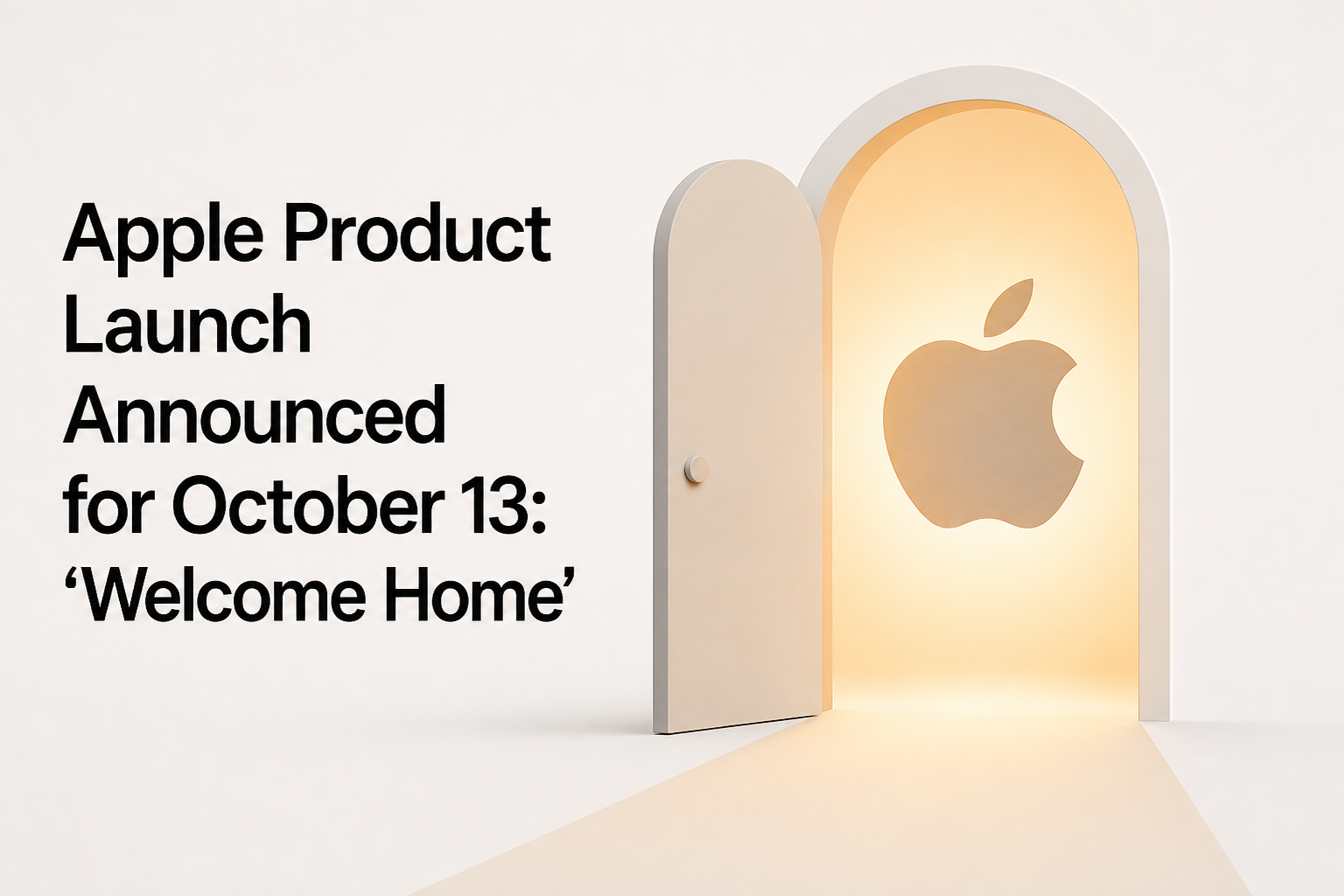Apple Product Launch Announced for October 13: 'Welcome Home'