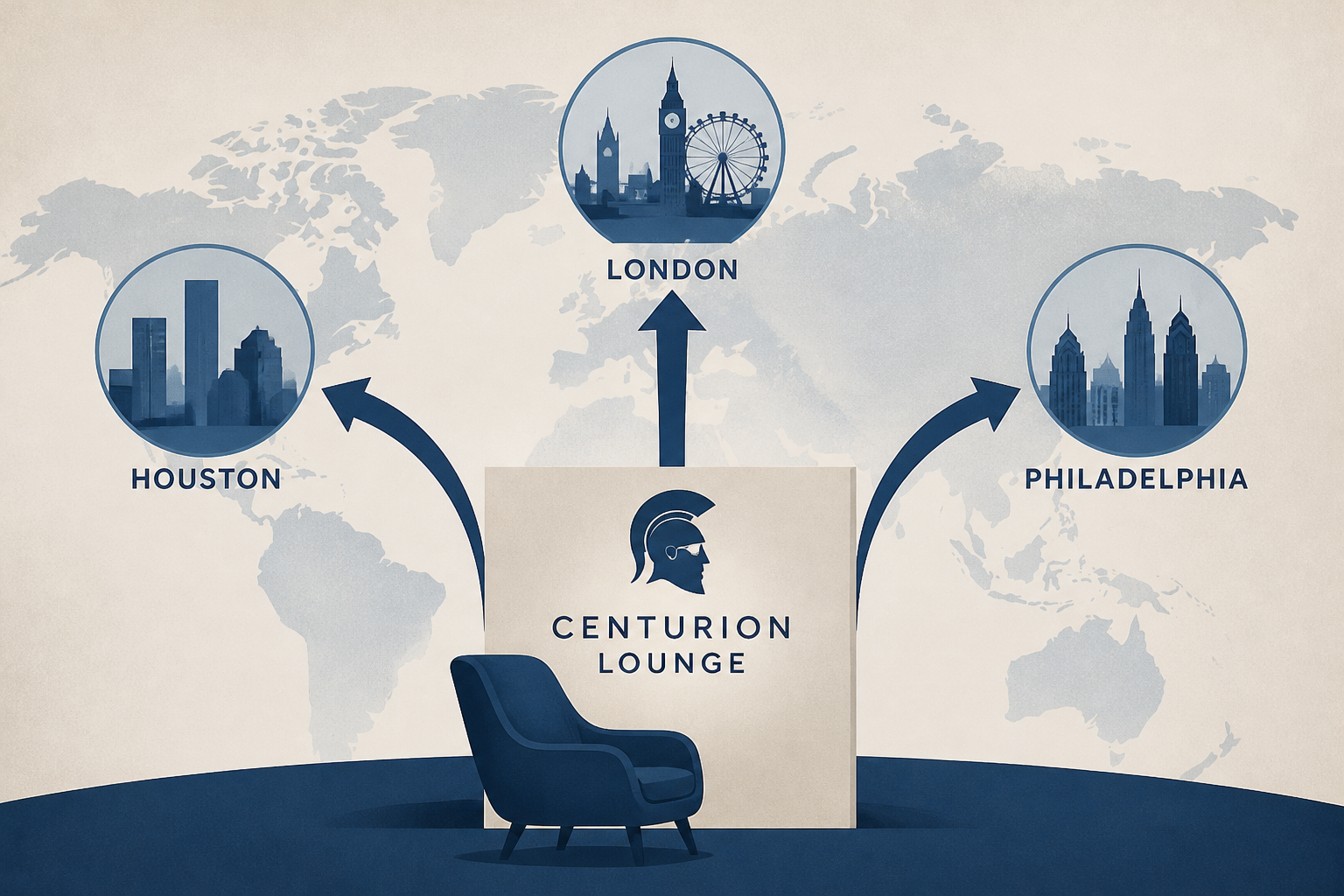 Amex Massively Expanding Centurion Lounges In Houston, London, And Philadelphia