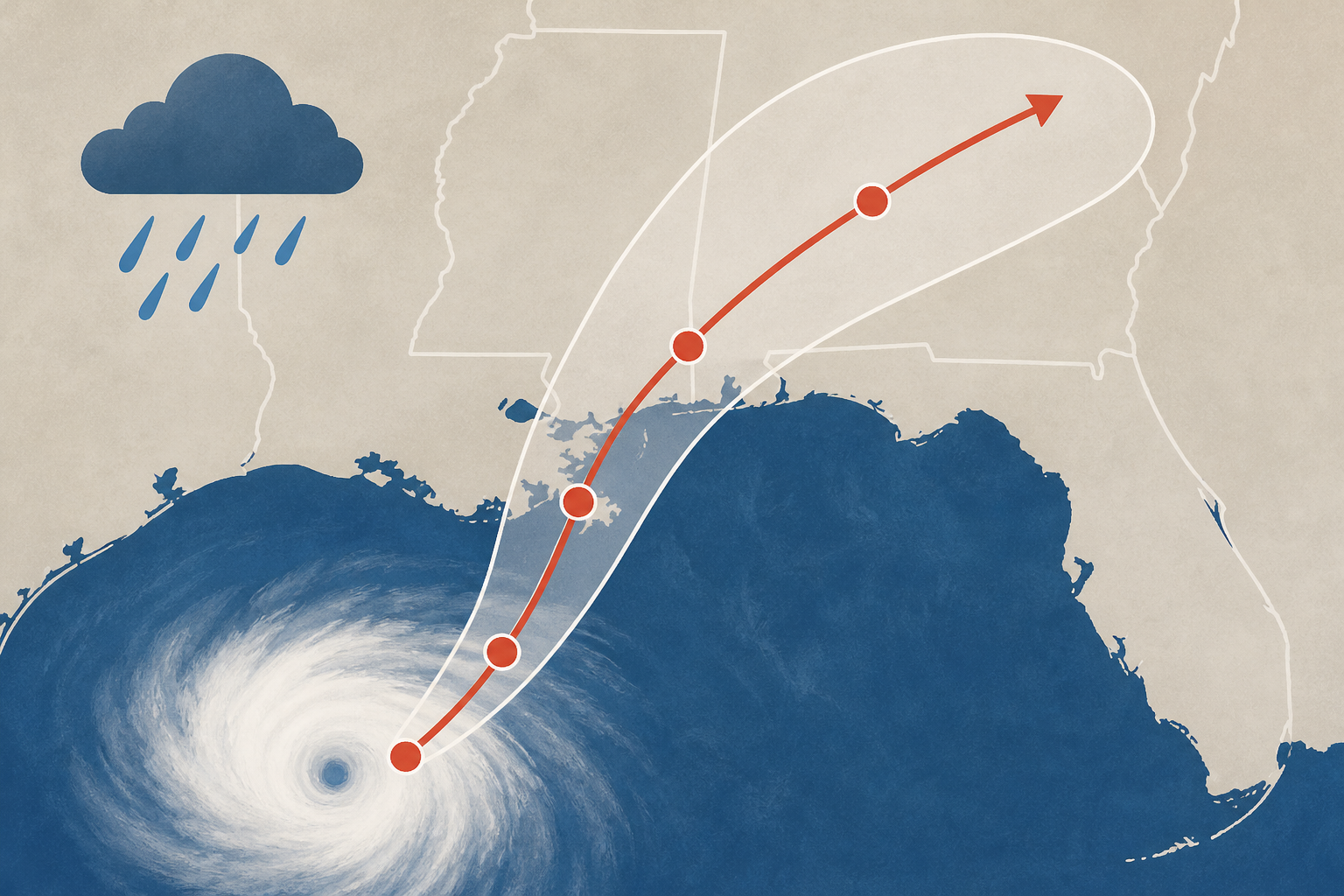 Hurricane Isaias threatens northern Gulf Coast with heavy rain, flooding. See maps, forecast path.